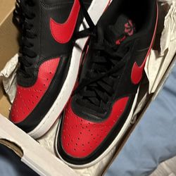 Nike Court Vision 10,5 Size Black/red 
