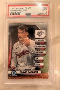 Travis Bazzana 2024 Bowman Draft #BDN-1 Mint PSA 9 GUARDIANS MVP RC