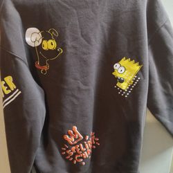 Bart Simpson Sweatshirt Sz Med 