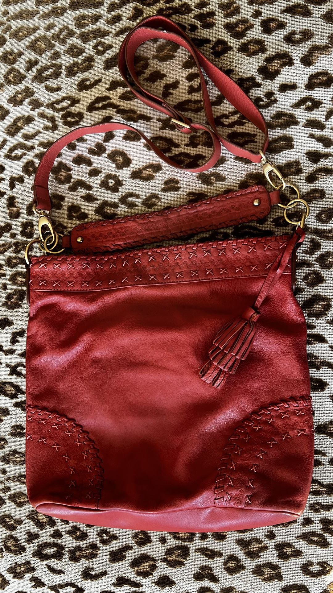 Leather Hobo Shoulder Bag, By Fiore, Isabella Fiore