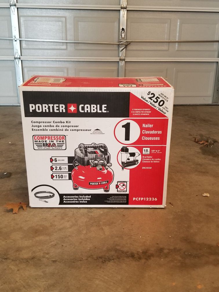 Porter cable compressor with 1/2 inch impact wrench for $200 obo