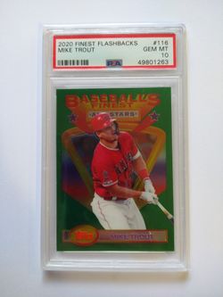 Mike Trout 2020 Topps Finest Flashback PSA 10