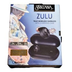 SANTANA ZULU TRULY WIRELESS EARBUDS WITH CHARGING CASE & 15-HOUR PLAYBACK 