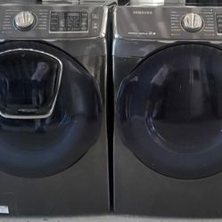 Samsung Stainless Front Loading Washer And Dryer Set
