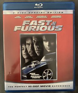 Fast & Furious 2 Disc Special Edition DVD Hi -Definition Movie Blu Ray DVD/Disc