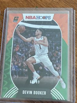 RARE NBA Hoops Devin Booker Green Explosion