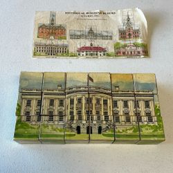 Vintage Fairy Historical Building Blocks Puzzle 