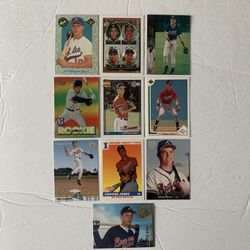 10 - Chipper Jones Rookie Baseball Cards. Atlanta Braves 