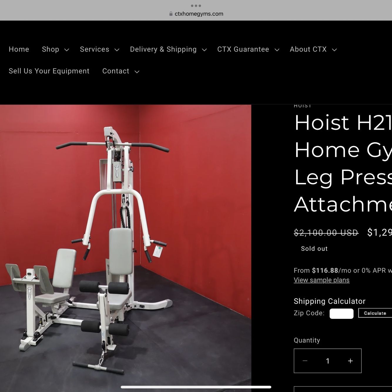 Hoist h210 home gym sales