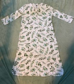 Hudson Baby 6-12 month sleep sack Botanical Leaf Print