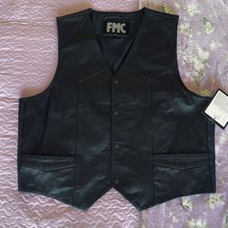 NEW FMC LEATHER VEST