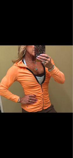 Orange active jacket