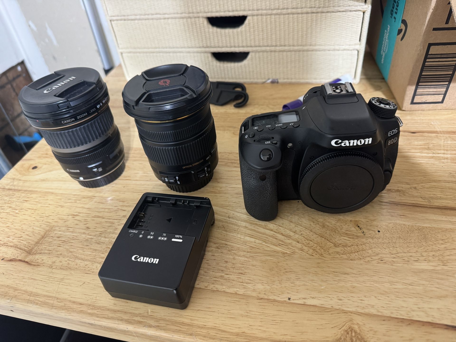 Canon 80d With Sigma 17-55mm 2.8 + Canon 10-22mm 2.5