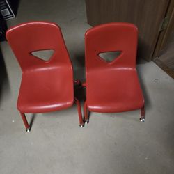 2 Red Chairs