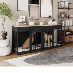 Dog Crate With Drawers 