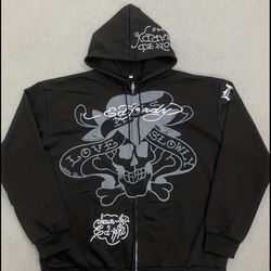 ED HARDEY (CUSTOM) HOODIE 💯% BRAND NEW 🤪