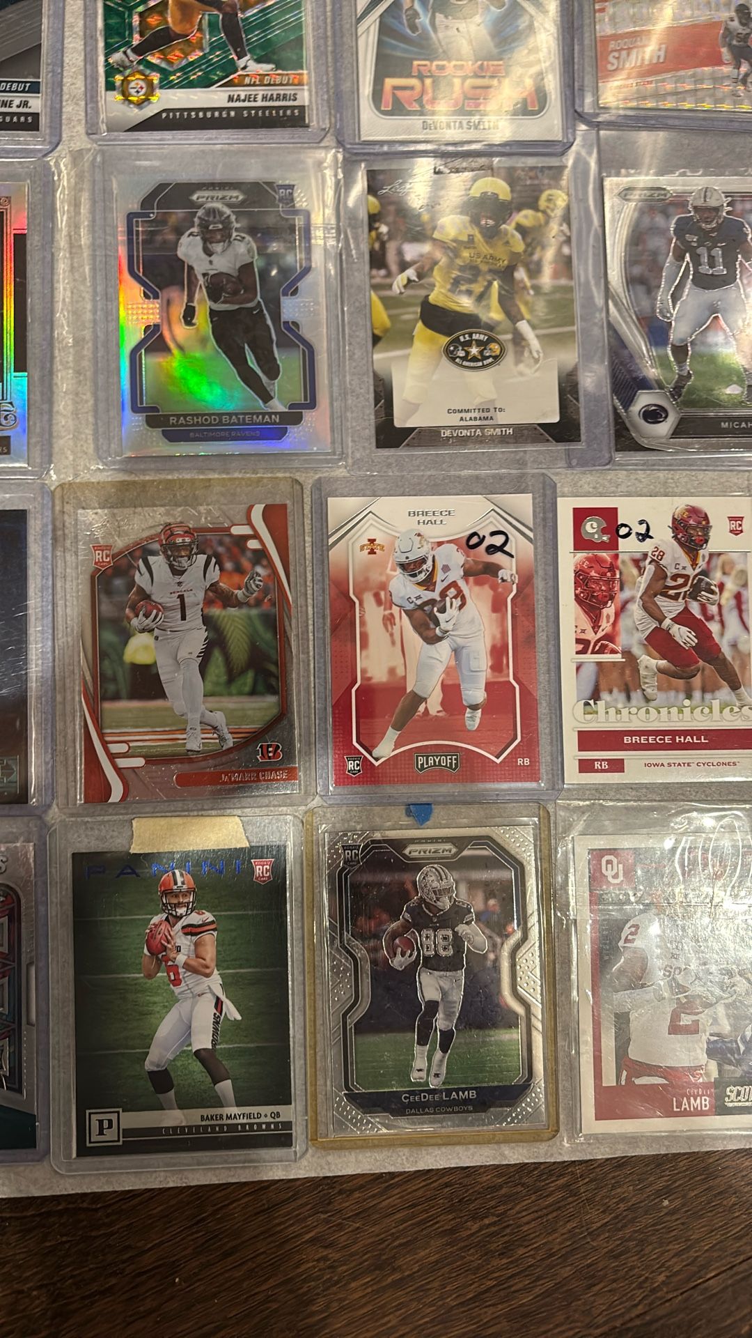 NFL Card Lot🔥 Ungraded Mint Rookies, Collegiate Etc