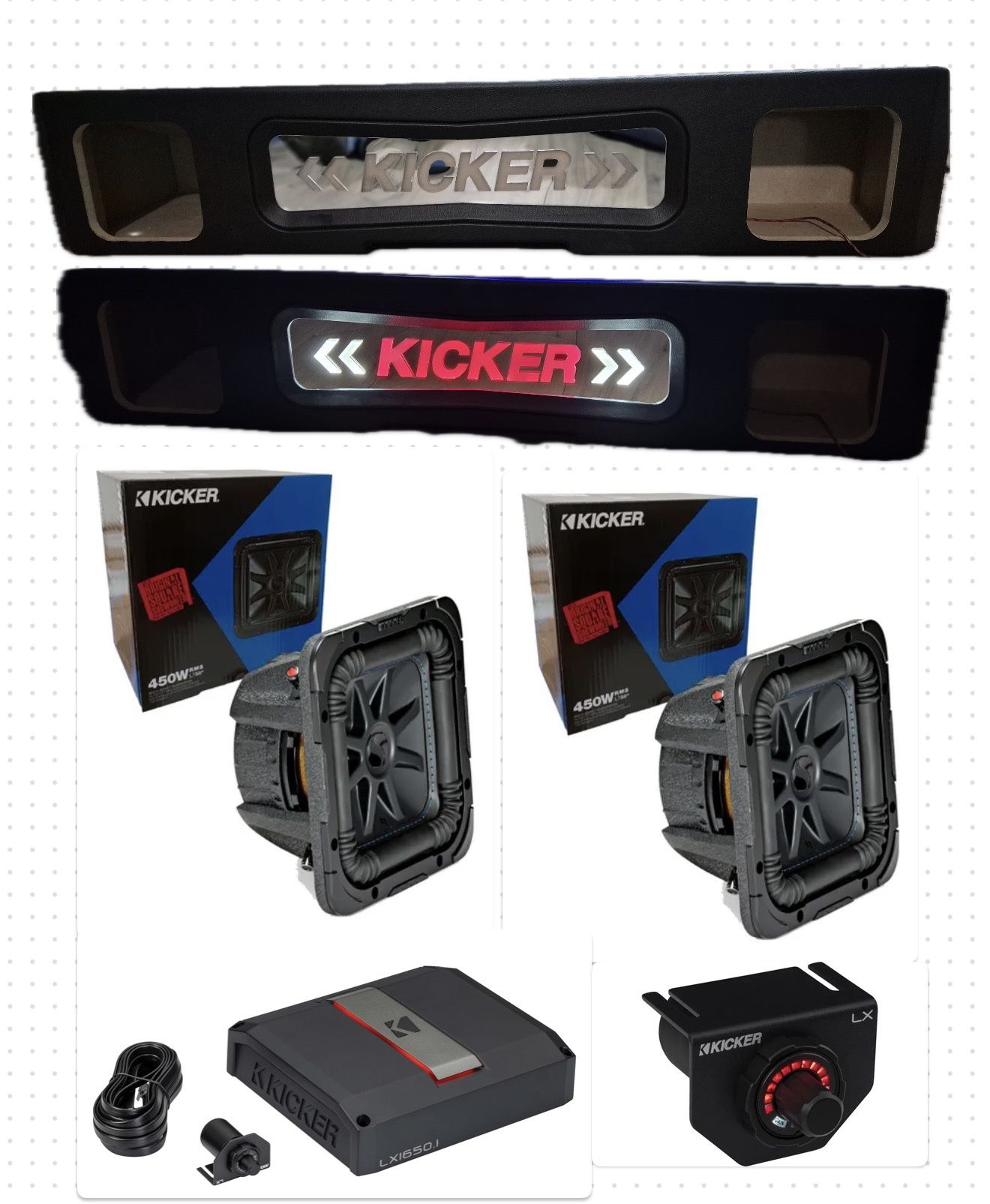 GMC SIERRA CHEVY SILVERADO 2019-2025 Full Bass Package Kicker Audio Installed