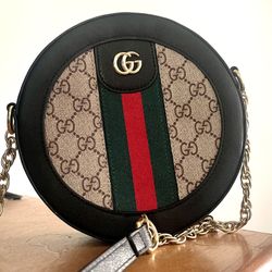 Ophidia mini GG round shoulder bag