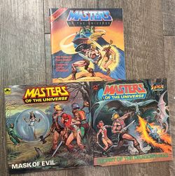 Vintage Heman And The Masters of the Universe Book Bundle 1983