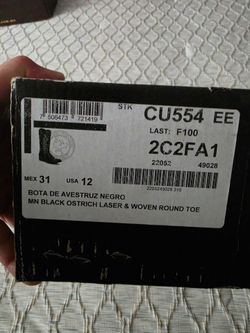 Bota cuadra avestruz