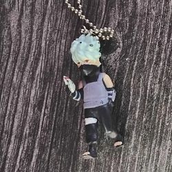 Japanese anime NARUTO Mini Figure Keychain Kakashi Hatake Retro 04