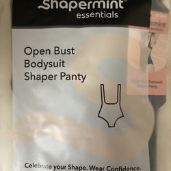 Shapermint Essentials Open Bust Bodysuit Shaper Panty