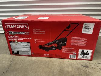 CRAFTSMAN V20 20-volt, 20-in Push Battery Walk Mower with 2 5 Ah Battery Included and 2 chargers 