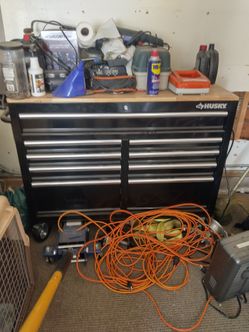 Husky 9 drawer tool box want to trade for go kart