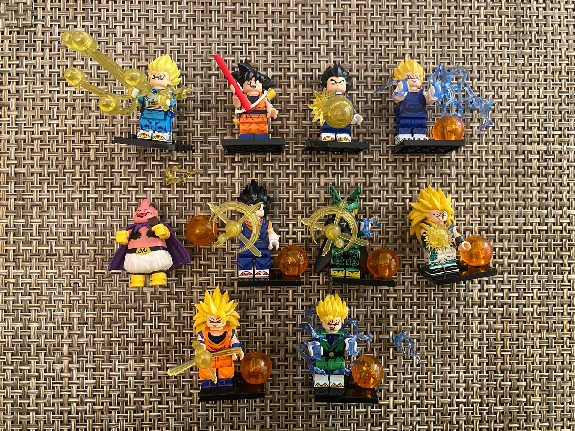 Dragon Ball Z Minifigure Set 10pc New 