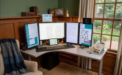Rotating Dell Monitors HDMI DisplayPort VGA USB