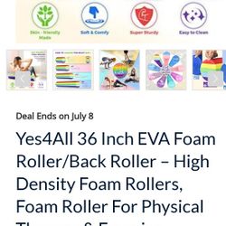 36" Back Roller New With Shrink Palstic Still On