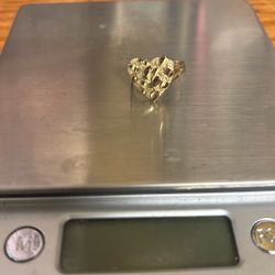 14k Heart Nugget Ring 