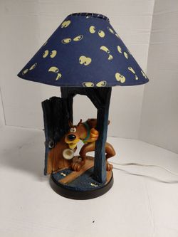 Hard To Find Warner Bros Vintage 2000s Scooby-Doo Lamp Fully Functional!