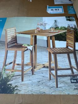 Teak Wood Table & Chair Set