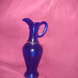 Avon Cobalt Blue Glass Decanter