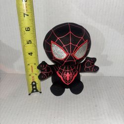 TY Beanie Baby Miles Morales Marvel Spider-Man Plush Toy Black & Red 6.5"