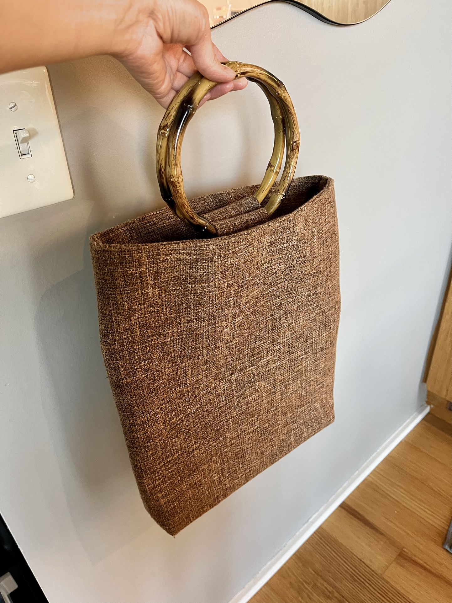 Summer Purse with Bamboo Handles