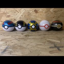 Empty PokéBall Tins And Quaxly Coins