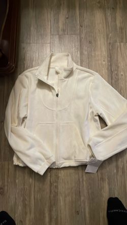 White Full-Zip Athletic Jacket with Tags