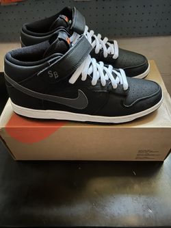 Dunk Sb Mid Black/dark Grey Size 11