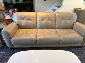 Grey Leather couch