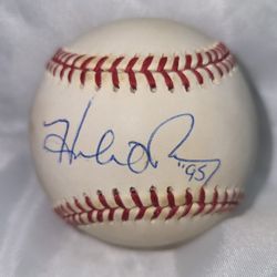 Herbert Perry Autographed 1995 Baseball – Cleveland Indians Inaugural Season '94