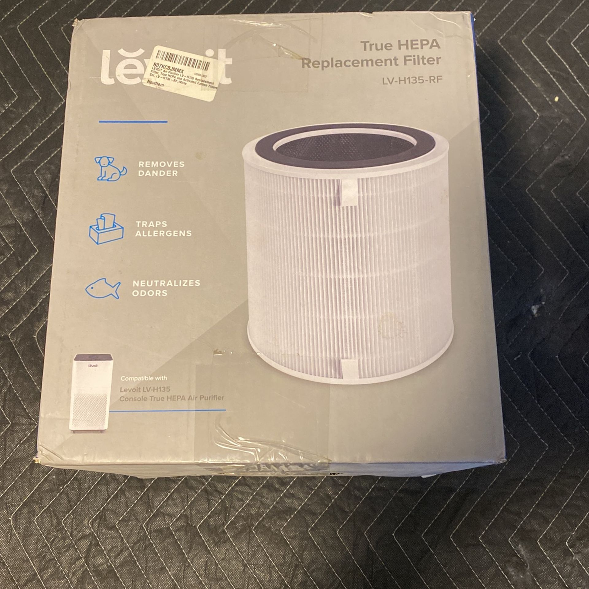2 True Hepa Replacement Filters LV-H135-RF