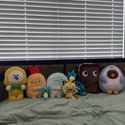 Plushies- Pokémon, Sanrio, Kid robot, LINE