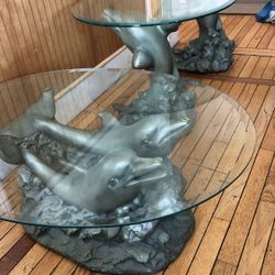 Antique Dolphin Table Set 