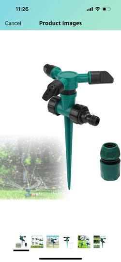 Sprinklers for Yard, 360Rotating Lawn Sprinkler, Sprinklers for Yard Large Area, Lawn Sprinklers, Powerful and Even Watering for Lawns and Gardens