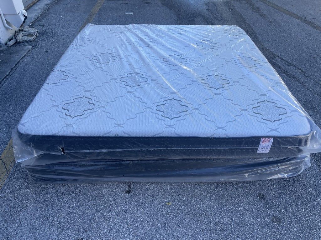Mattress King Size Set Regular (Mattress And Box) Delivery 🚚🚚🚚