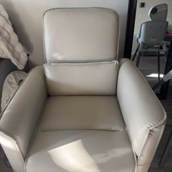Beautiful Light, Gray, Synthetic, Leather Rocker, Swivler, And Electric Recliner