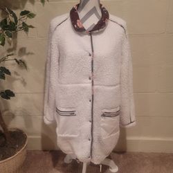 SHERPA JACKET FAUX FUR SIZE LARGE MATILDA JANE 